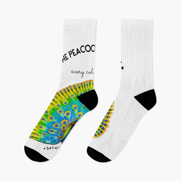 Item preview, The peacock integrates every color into one - say no to racism No. 2 (white edition) designed and sold by asanaworld.