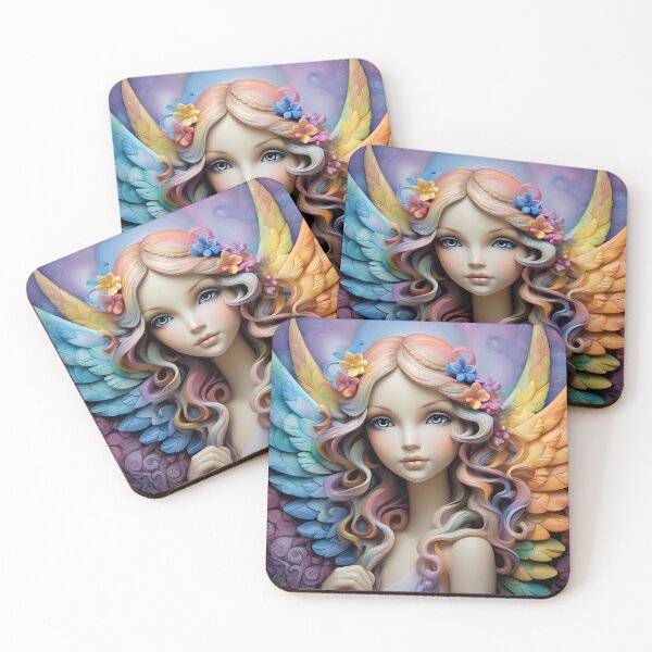 Item preview, angel with long curls designed and sold by bogfl.