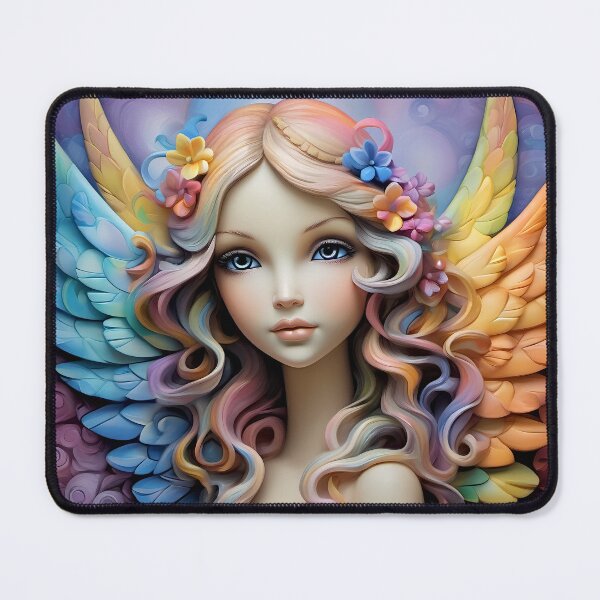 Item preview, angel with long curls designed and sold by bogfl.