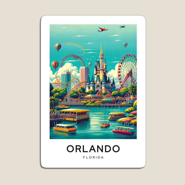 Vista previa del artículo con la obra «Orlando Florida», diseñado y vendido por TravelMarvel.
