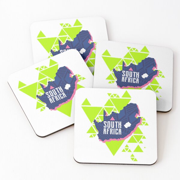 Item preview, South Africa Map Illustration (Lumo Green) designed and sold by KhoisanDesign.