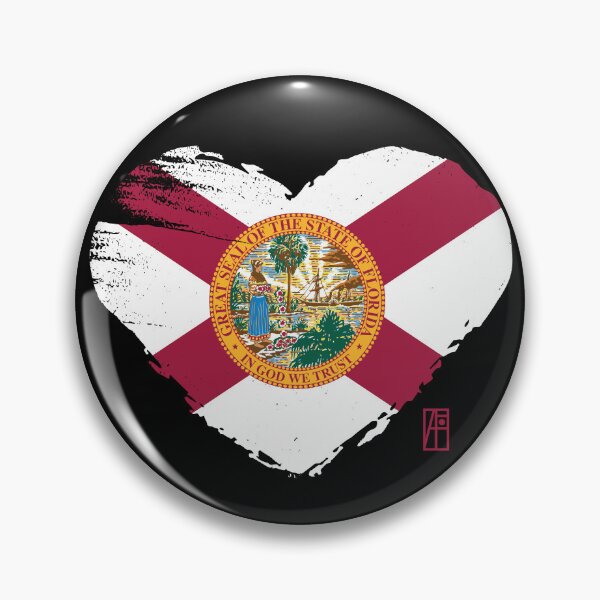 Item preview, U.S. State - I Love Florida - Florida Flag designed and sold by ArtProjectShop.