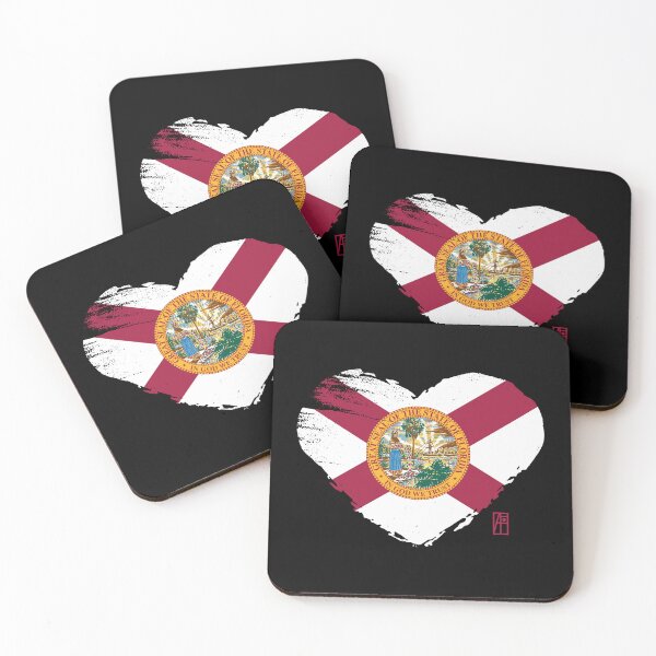 Item preview, U.S. State - I Love Florida - Florida Flag designed and sold by ArtProjectShop.