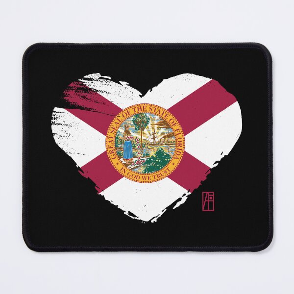 Item preview, U.S. State - I Love Florida - Florida Flag designed and sold by ArtProjectShop.