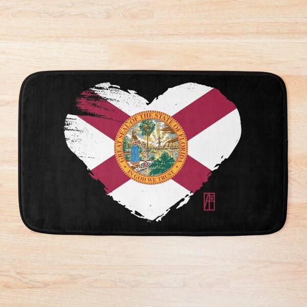 Item preview, U.S. State - I Love Florida - Florida Flag designed and sold by ArtProjectShop.