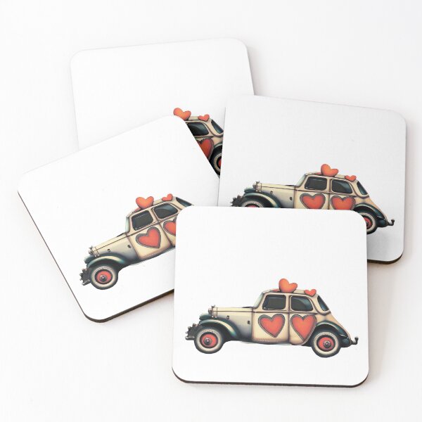 Item preview, Retro car. Hearts designed and sold by MagelliShop.