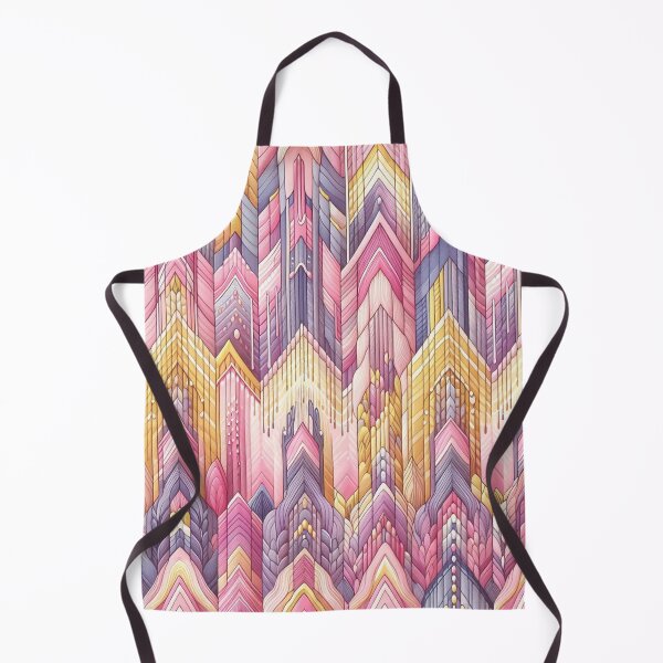Item preview, Chevron - Pink Yellow Glitch Pattern ; Pattern Herringbone designed and sold by PatternInArt.