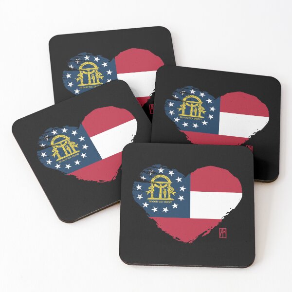 Item preview, U.S. State - I Love Georgia - Georgia Flag designed and sold by ArtProjectShop.