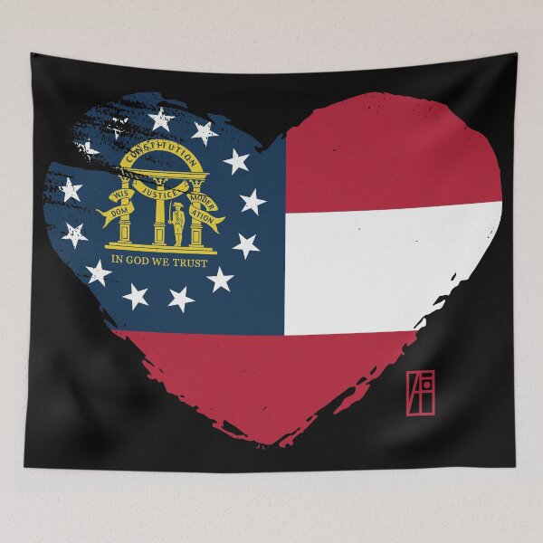 Item preview, U.S. State - I Love Georgia - Georgia Flag designed and sold by ArtProjectShop.
