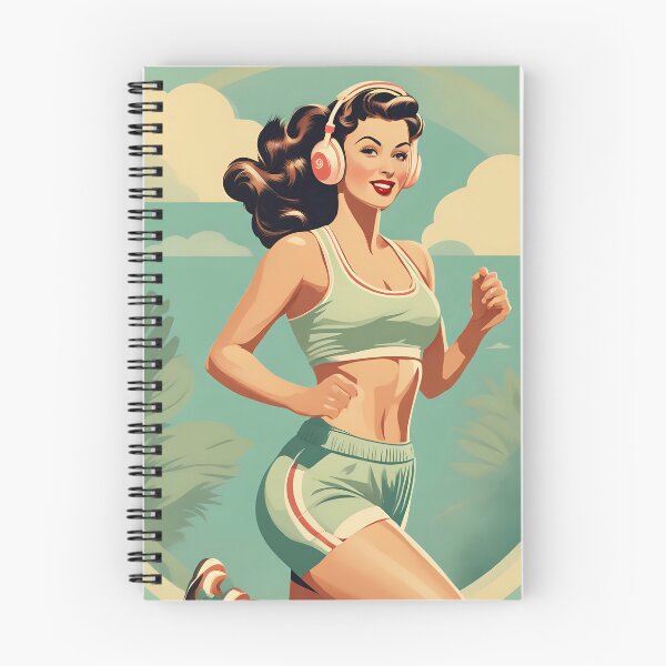 Item preview, Jogging Beauty Vintage Fitness Lifestyle Pin Up Pace designed and sold by di-age7.