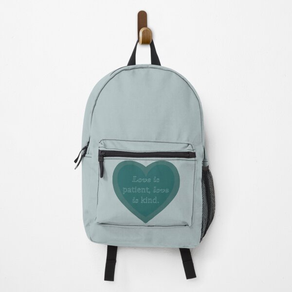 Item preview, Love Is Patient Bible Verse on Dark Aqua designed and sold by WD-Artist.