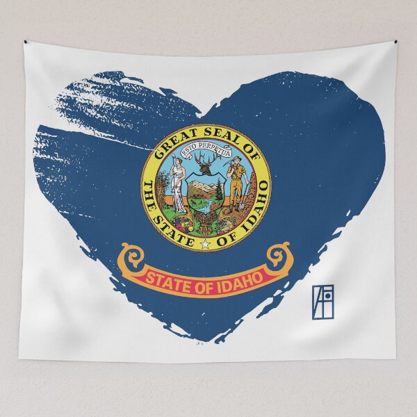 Item preview, U.S. State - I Love Idaho - Idaho Flag designed and sold by ArtProjectShop.