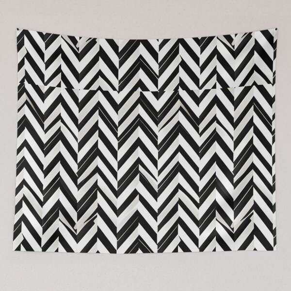 Item preview, Chevron - Black and White Zigzag Narrow Pattern ; Pattern  Herringbone designed and sold by PatternInArt.