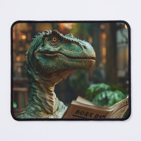 Item preview, Provocative Art Thought Provoking Realism Painting Prehistoric News C125-1 designed and sold by MPCFICTION.