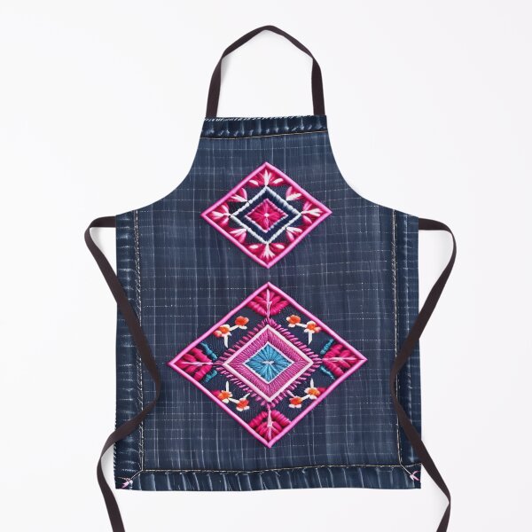 Item preview, Jeans clothes, fuchsia embroidered jeans 4 designed and sold by Kader101.