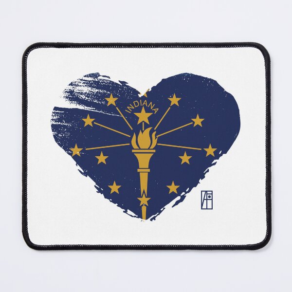 Item preview, U.S. State - I Love Indiana - Indiana Flag designed and sold by ArtProjectShop.