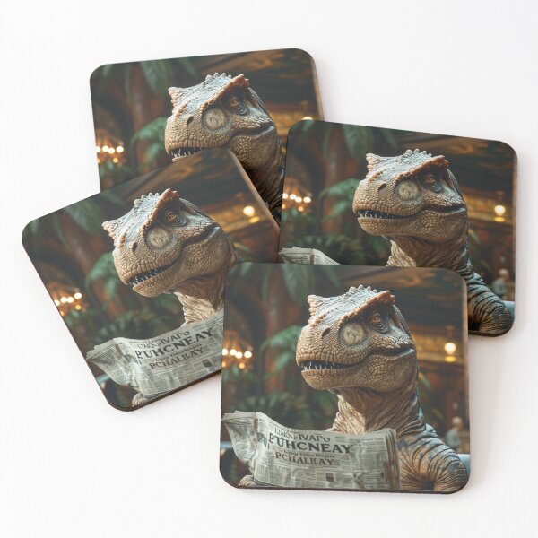 Item preview, Provocative Art Thought Provoking Realism Painting Prehistoric News C125-2 designed and sold by MPCFICTION.