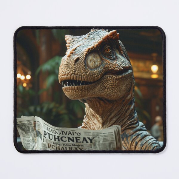 Item preview, Provocative Art Thought Provoking Realism Painting Prehistoric News C125-2 designed and sold by MPCFICTION.