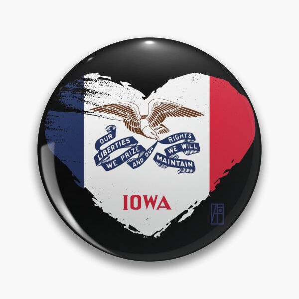 Item preview, U.S. State - I Love Iowa - Iowa Flag designed and sold by ArtProjectShop.