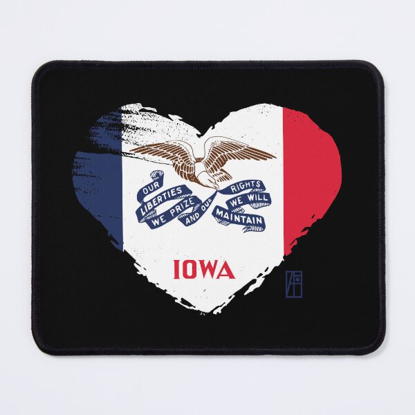 Item preview, U.S. State - I Love Iowa - Iowa Flag designed and sold by ArtProjectShop.