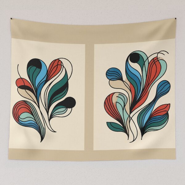 Item preview, Colores abstractos tulipanes designed and sold by Minimal-Alma.