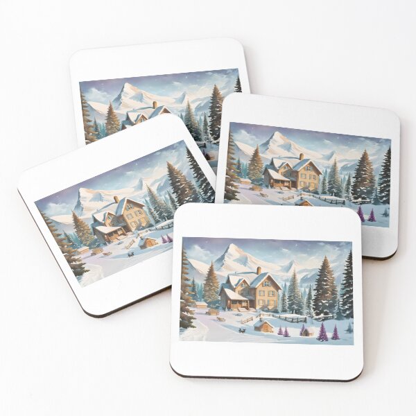 Item preview, Winter's Charming Landscape: A Collage of Snowy Delights designed and sold by PanoramaPrints.