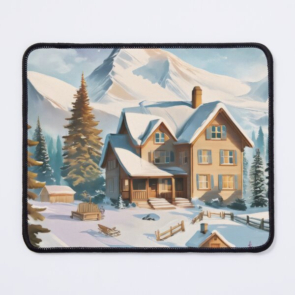 Item preview, Winter's Charming Landscape: A Collage of Snowy Delights designed and sold by PanoramaPrints.