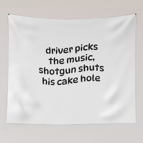 Item preview, supernatural driver picks the music, shotgun shuts his cake hole designed and sold by MagicDinoz.