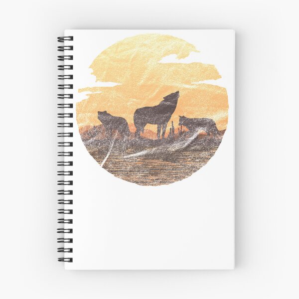 Item preview, Sunset wolf gift wilderness steppe prairie designed and sold by art-i-fex.
