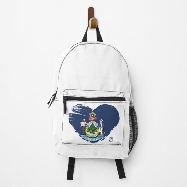 Item preview, U.S. State - I Love Maine - Maine Flag designed and sold by ArtProjectShop.