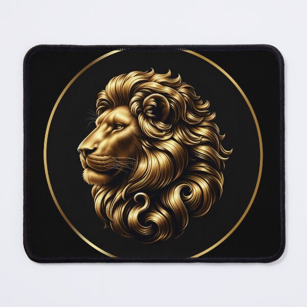 Item preview, Golden Lion Regal Gold Mane Majestic Lion Portrait designed and sold by irek07.