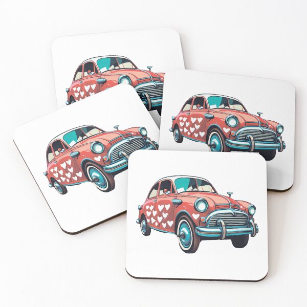 Item preview, Retro car. Hearts designed and sold by MagelliShop.