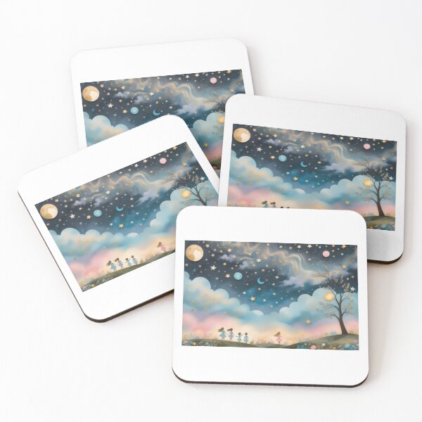 Item preview, Cosmic Dreams Unfold: Whimsical Night Sky Scene designed and sold by PanoramaPrints.