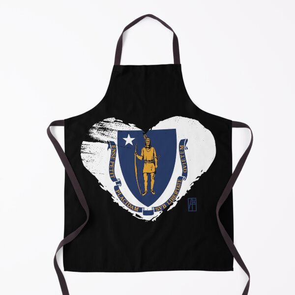 Item preview, U.S. State - I Love Massachusetts - Massachusetts Flag designed and sold by ArtProjectShop.
