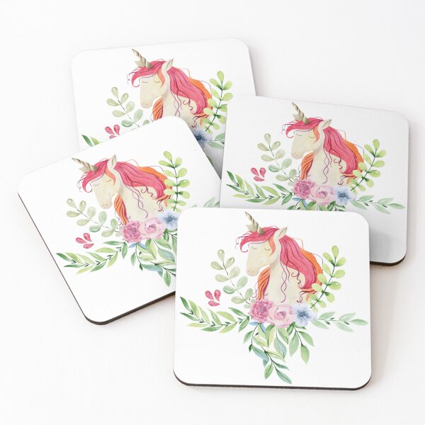 Artikelvorschau, Watercolor unicorn entworfen und verkauft von tapilipa.