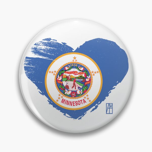Item preview, U.S. State - I Love Minnesota - Minnesota Flag designed and sold by ArtProjectShop.