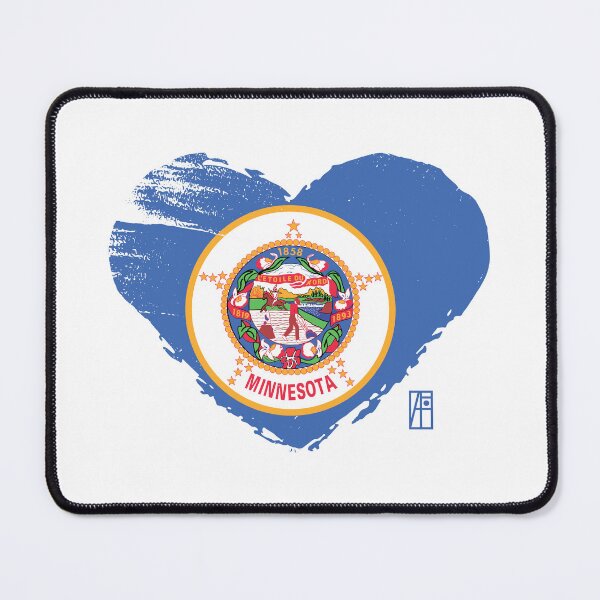 Item preview, U.S. State - I Love Minnesota - Minnesota Flag designed and sold by ArtProjectShop.