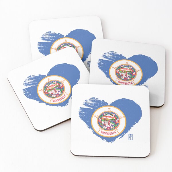 Item preview, U.S. State - I Love Minnesota - Minnesota Flag designed and sold by ArtProjectShop.