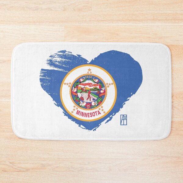 Artikelvorschau, US-Bundesstaat - Ich liebe Minnesota - Minnesota-Flagge entworfen und verkauft von ArtProjectShop.