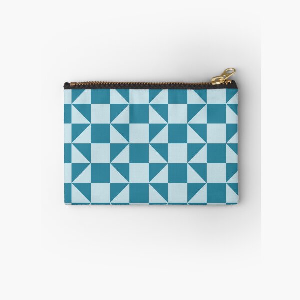 Aperçu de l'œuvre Motif de damier bleu géométrique créée et vendue par InteriorRefine.