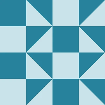 Artwork thumbnail, Geometric Blue Checker Pattern by InteriorRefine