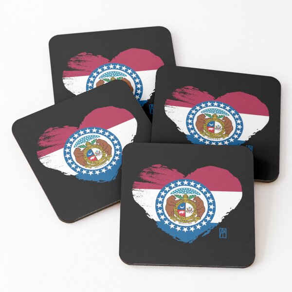 Artikelvorschau, US-Bundesstaat - Ich liebe Missouri - Missouri-Flagge entworfen und verkauft von ArtProjectShop.