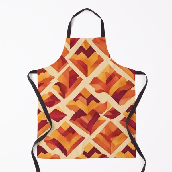 Item preview, Chevron - Diamond Yellow Red Warm Pattern ; Pattern Herringbone designed and sold by PatternInArt.