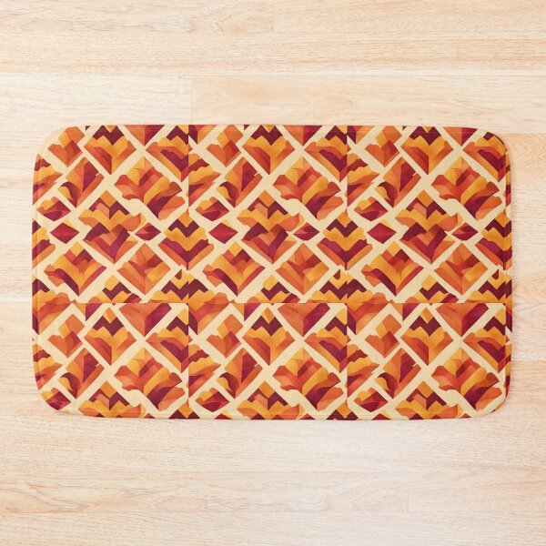 Item preview, Chevron - Diamond Yellow Red Warm Pattern ; Pattern  Herringbone designed and sold by PatternInArt.