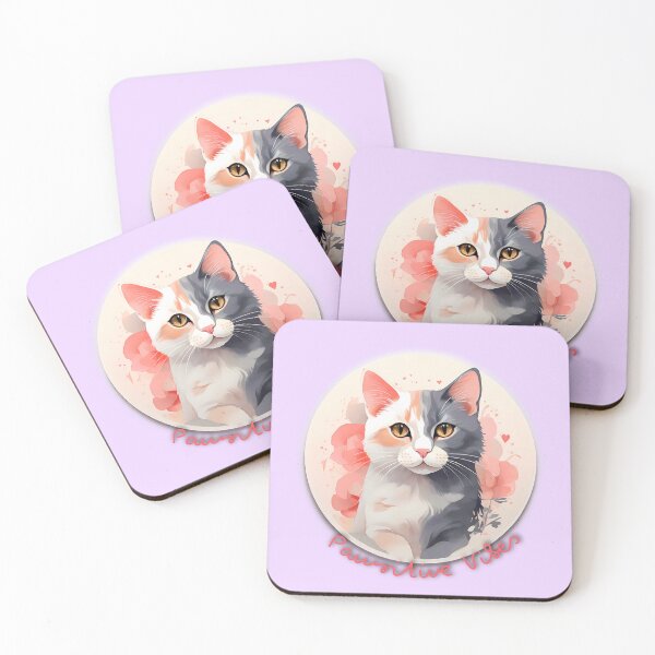 Item preview, Pastel Rainbow: Affectionate Tricolor Cat designed and sold by purrfect pattern.