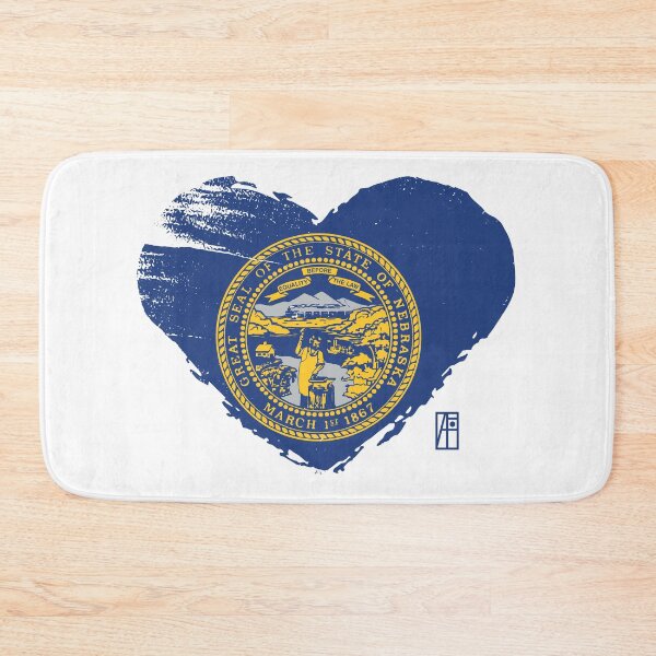Artikelvorschau, US-Bundesstaat - Ich liebe Nebraska - Nebraska-Flagge entworfen und verkauft von ArtProjectShop.