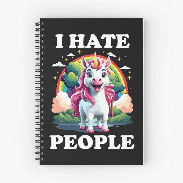 Item preview, I hate people, Unicorn designed and sold by Ultimate-Rabbit.