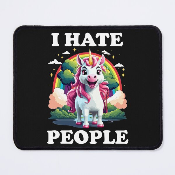 Item preview, I hate people, Unicorn designed and sold by Ultimate-Rabbit.