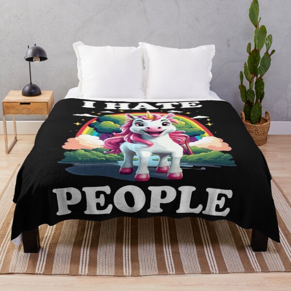 Item preview, I hate people, Unicorn designed and sold by Ultimate-Rabbit.