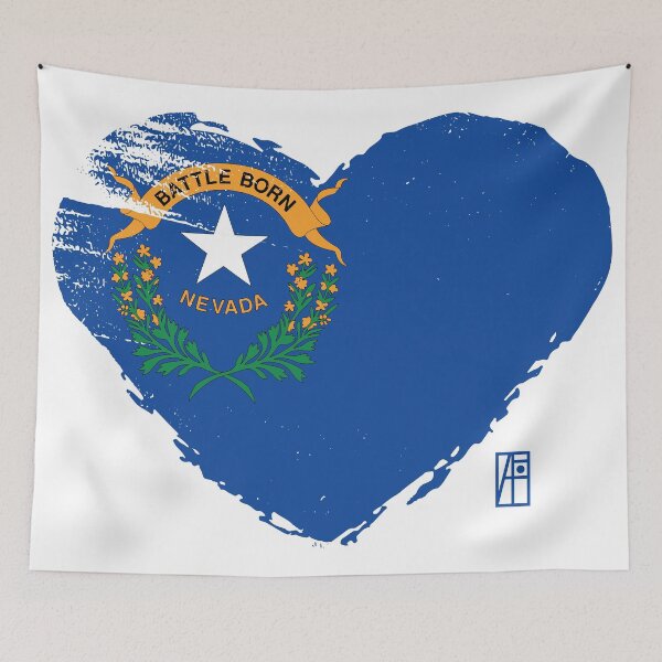 Item preview, U.S. State - I Love Nevada - Nevada Flag designed and sold by ArtProjectShop.
